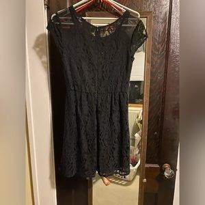 Lace black dress